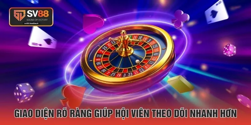 Giao diện rõ ràng giúp hội viên theo dõi nhanh hơn