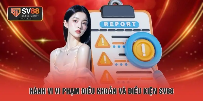 Hành vi vi phạm điều khoản và điều kiện SV88