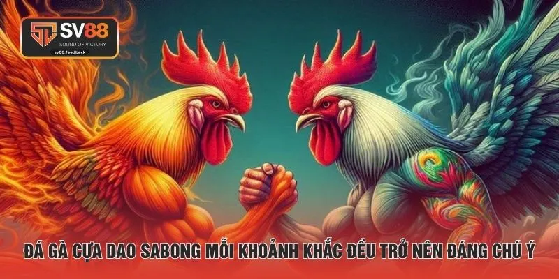 Đá gà cựa dao Sabong mỗi khoảnh khắc đều trở nên đáng chú ý
