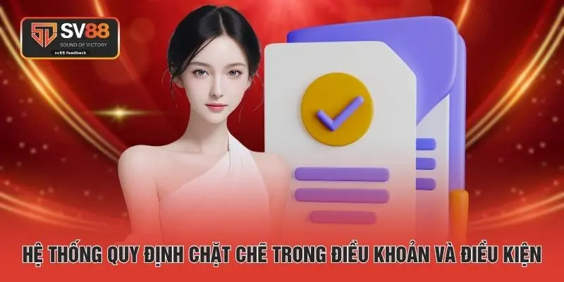 Hệ thống quy định chặt chẽ trong điều khoản và điều kiện
